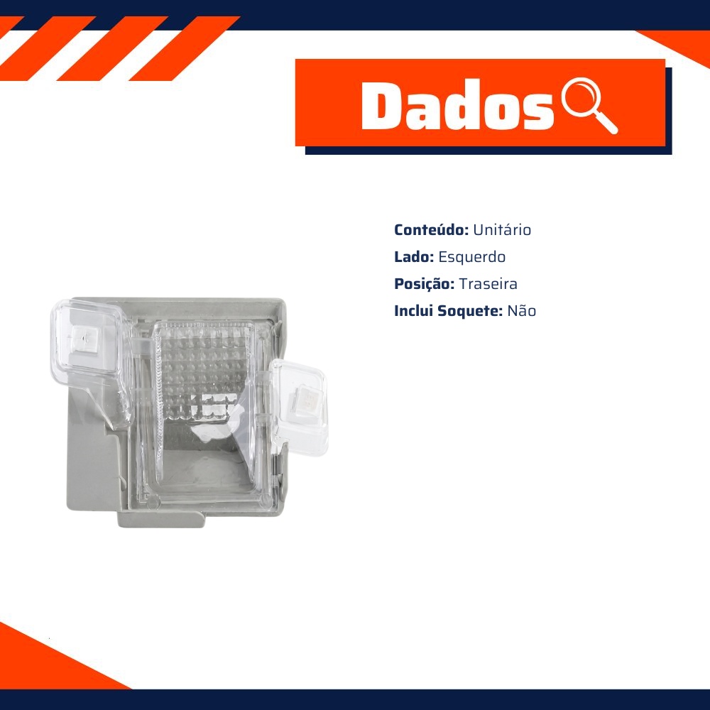 Lanterna Placa sem Soquete - DPaula - DP7.386