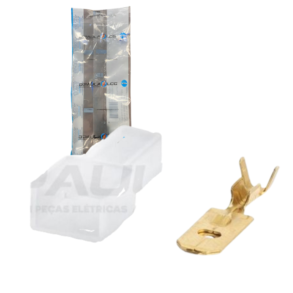 Kit Luva Terminal Macho 6,3mm - DPaula - DP7.198