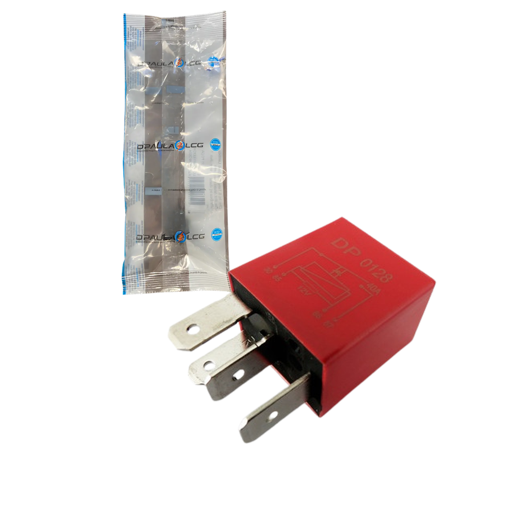 Mini Relê Auxiliar 12V 30A com Resistor - DPaula - DP25.0128