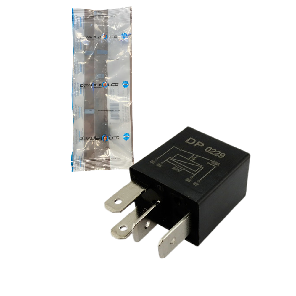 Mini Relê Auxiliar 24V 40A com Resistor - DPaula - DP25.0229