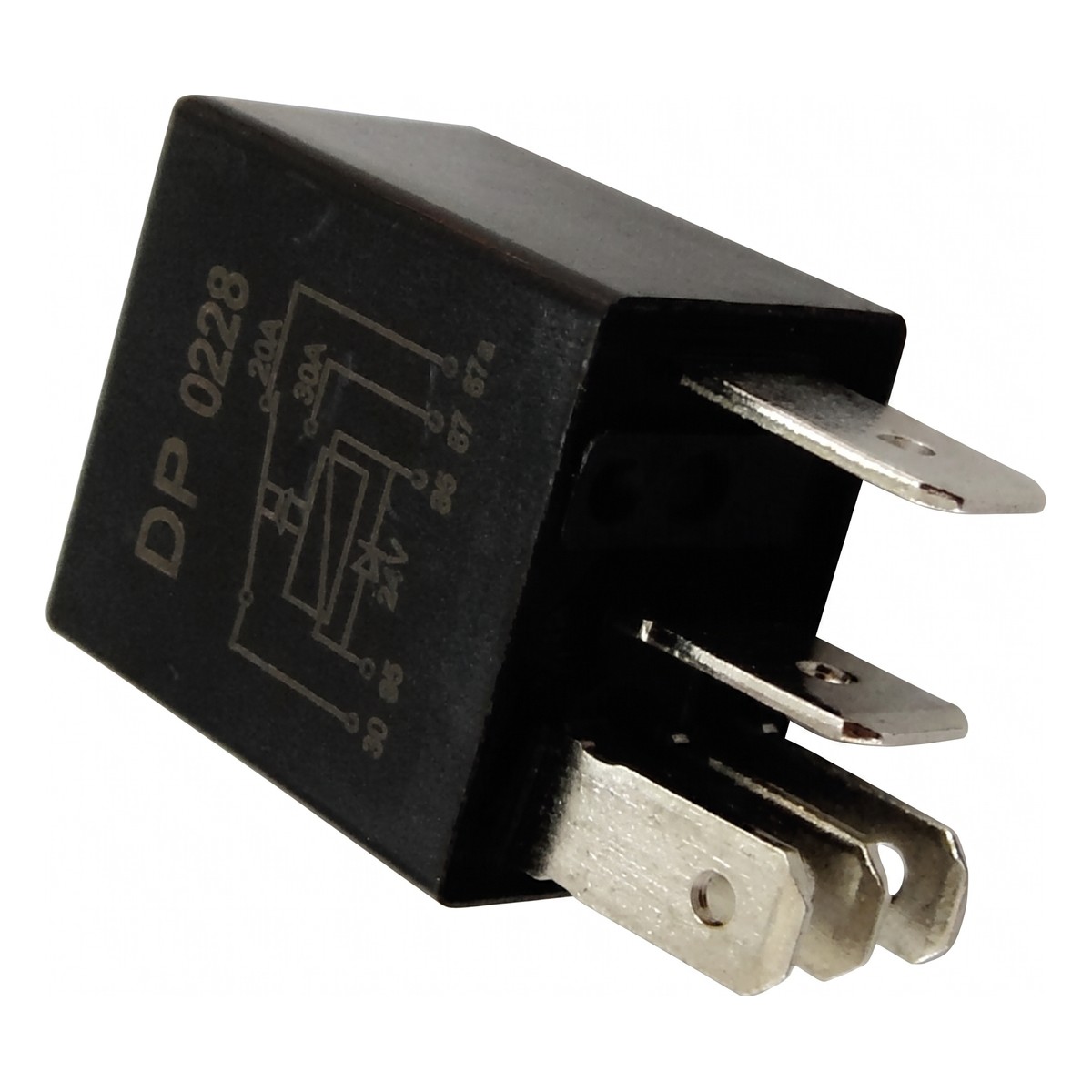 Mini Relê Auxiliar 24V 30A 5 Pinos - DPaula - DP25.0228