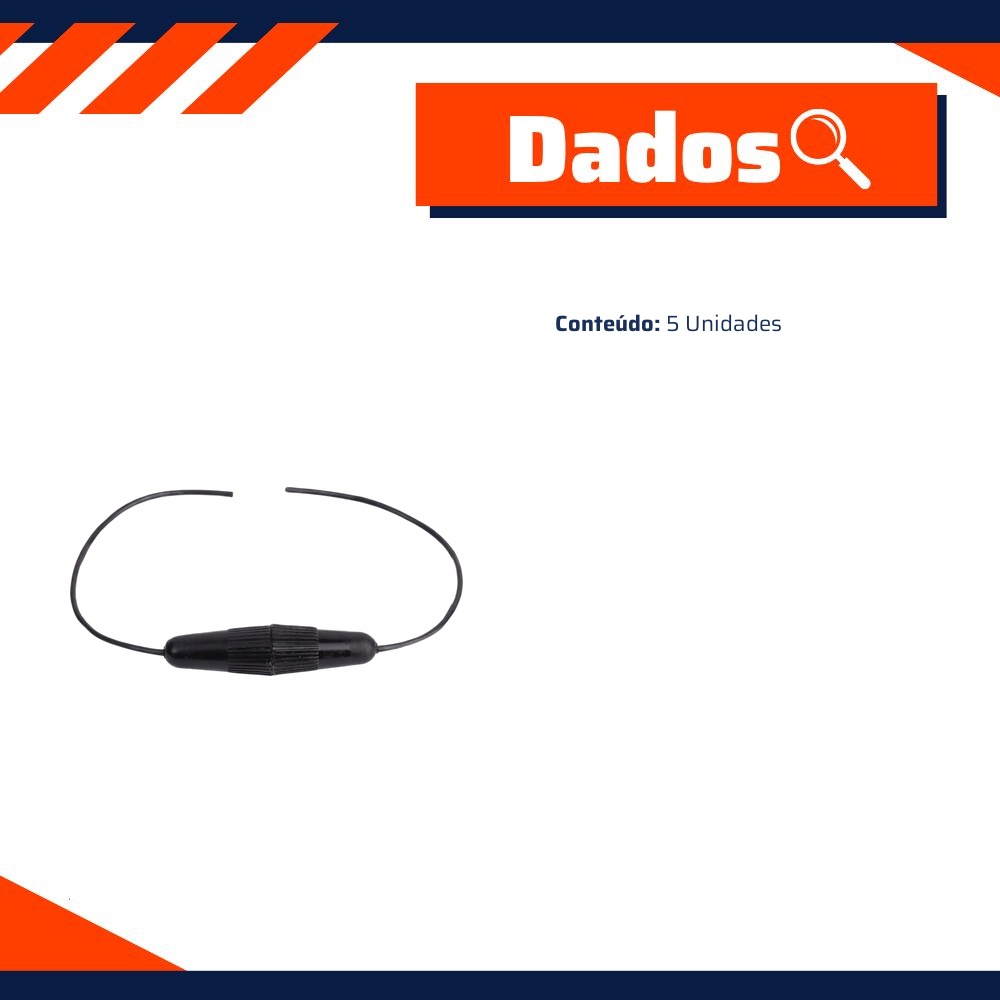 Porta Fusível Tipo Barril com Rosca - DPaula - DP3.162