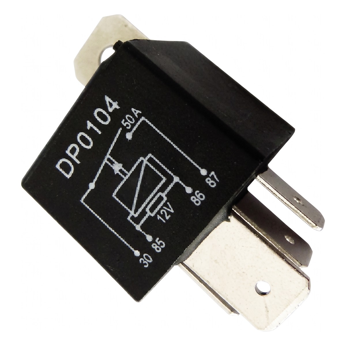 Relê Auxiliar 12V 50A com Suporte - DPaula - DP25.0104