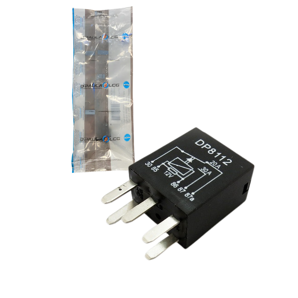 Relê Mini Auxiliar 12V 20A - DPaula - DP25.8112