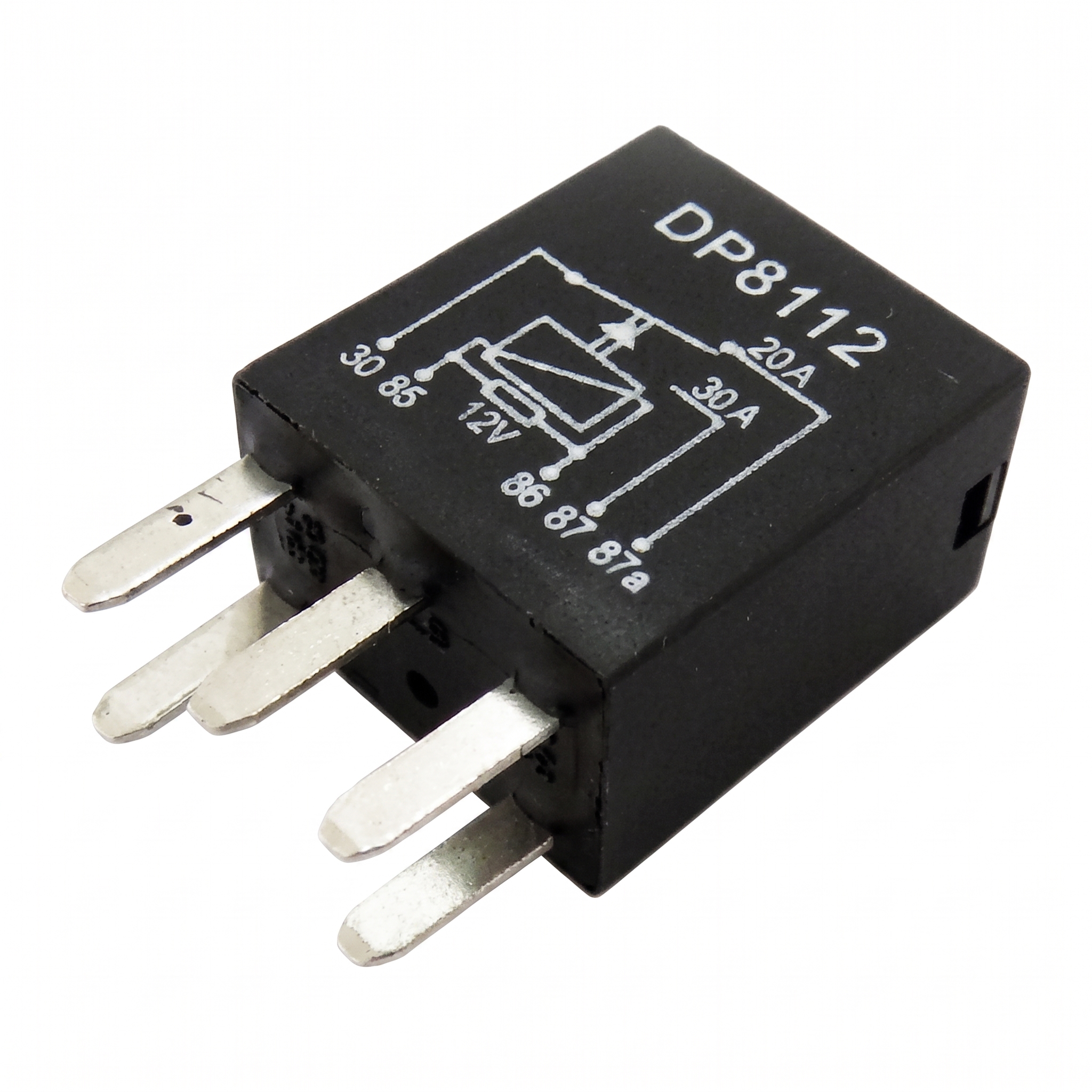 Relê Mini Auxiliar 12V 20A - DPaula - DP25.8112
