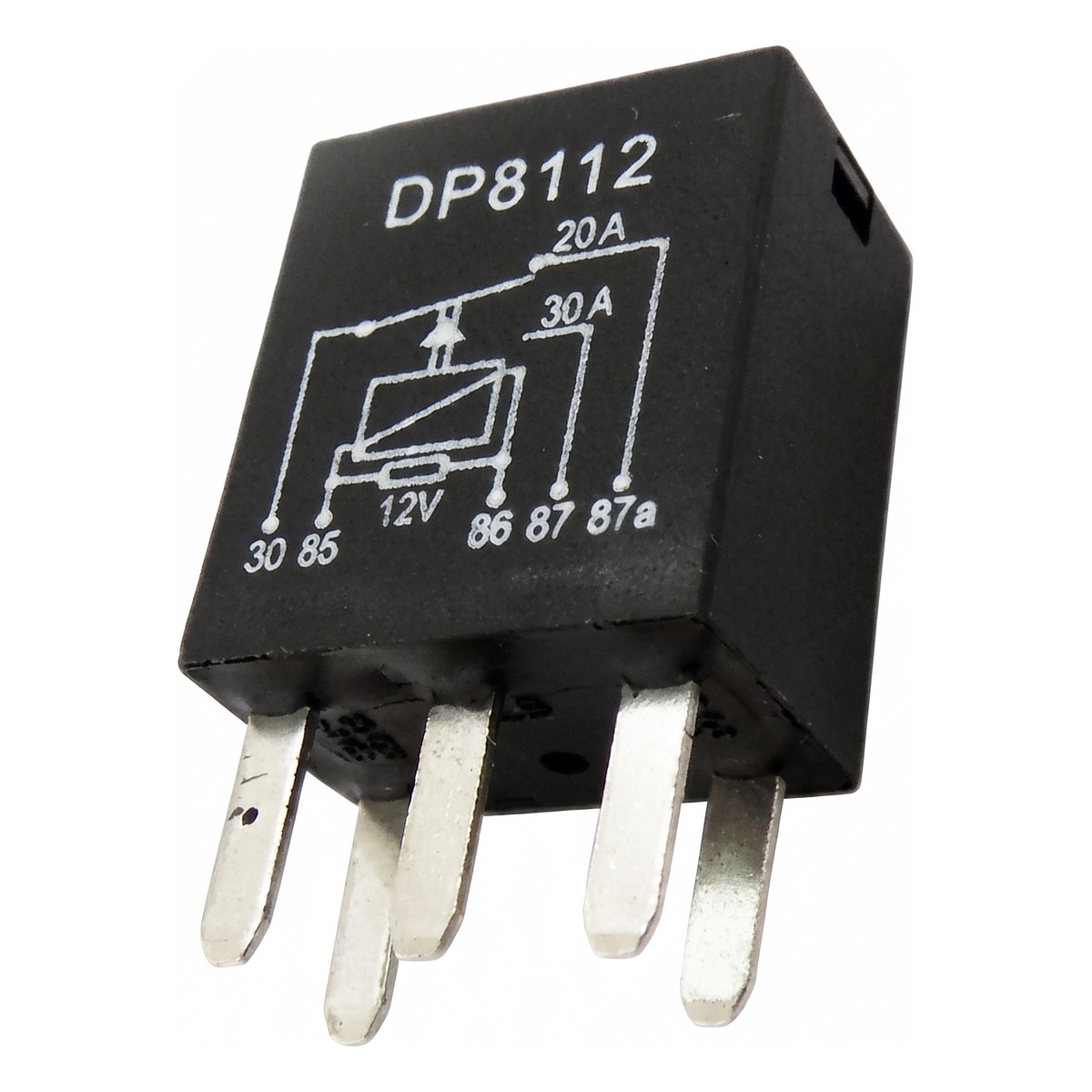 Relê Mini Auxiliar 12V 20A - DPaula - DP25.8112