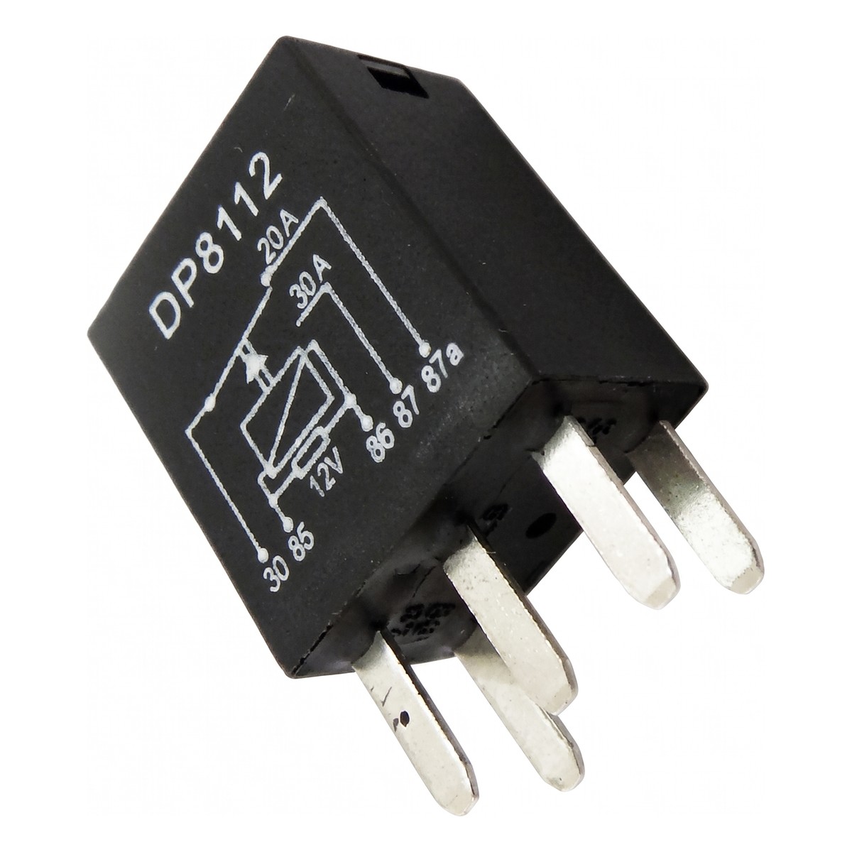 Relê Mini Auxiliar 12V 20A - DPaula - DP25.8112