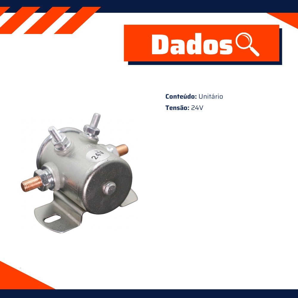 Relê Auxiliar Partida 24V - DPaula - LCG0600