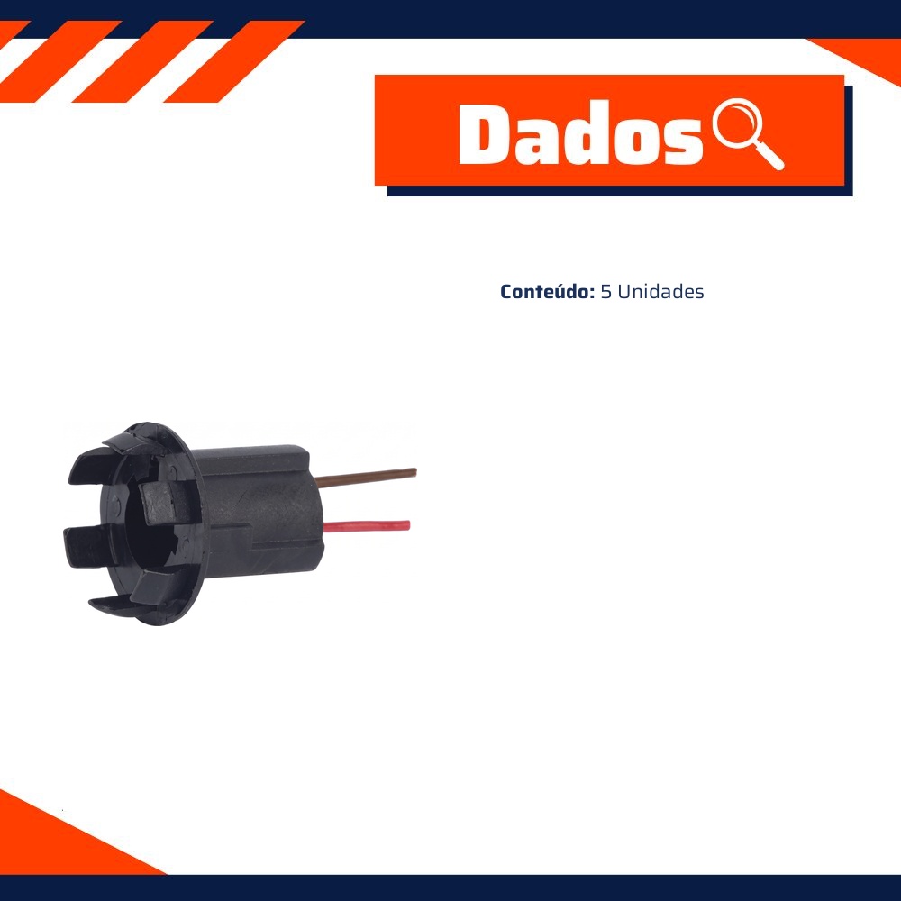 Soquete com Garra 1 Polo PY 21W - DPaula - DP2.3080