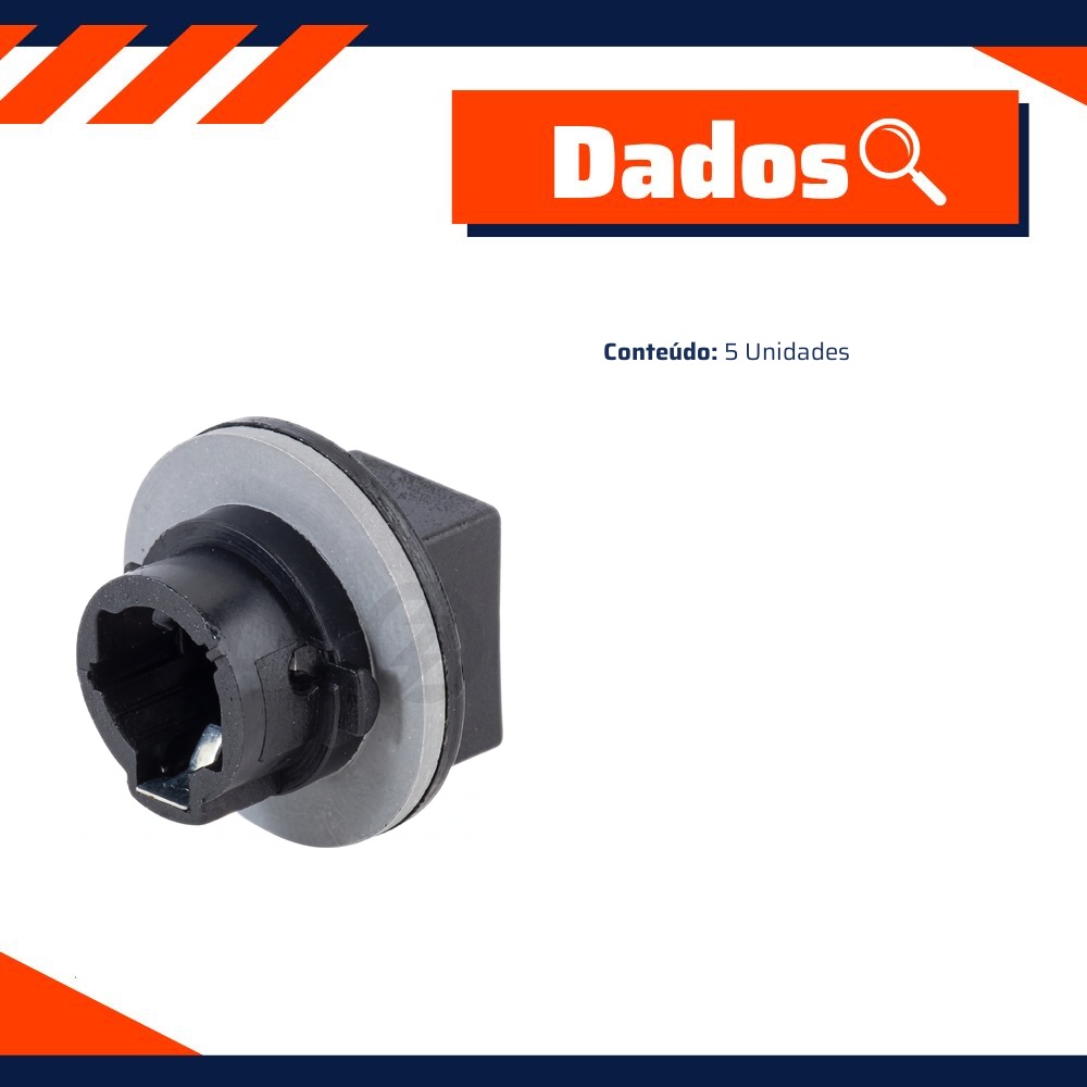 5 Soquetes Pisca Dianteiro ou Traseiro - DPaula - DP3.067