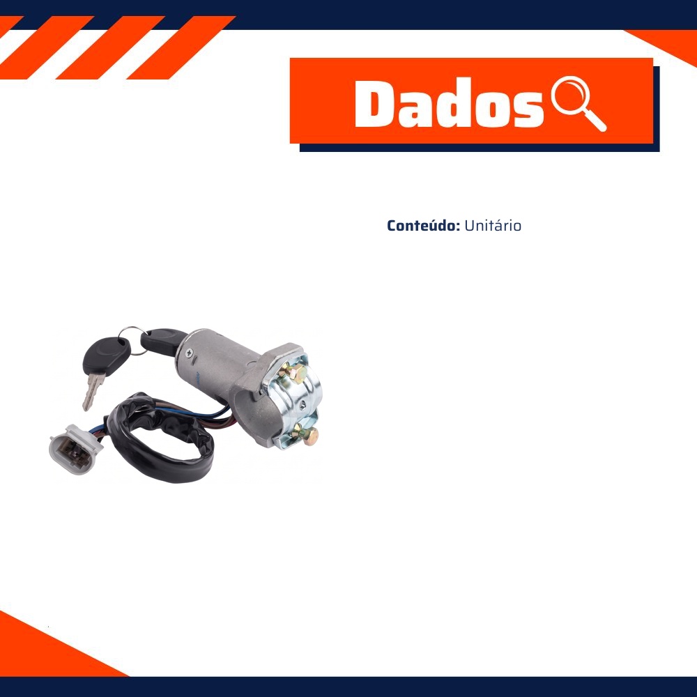 Trava Direção Completa com Comutador Cilindro para Daily - DPaula - LCG1198