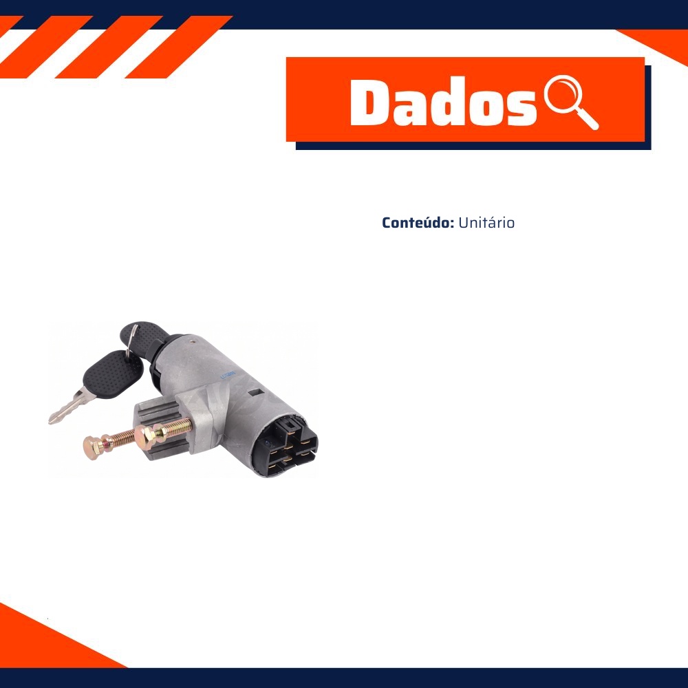 Trava Direção com Comutador Cilindro - DPaula - LCG1143