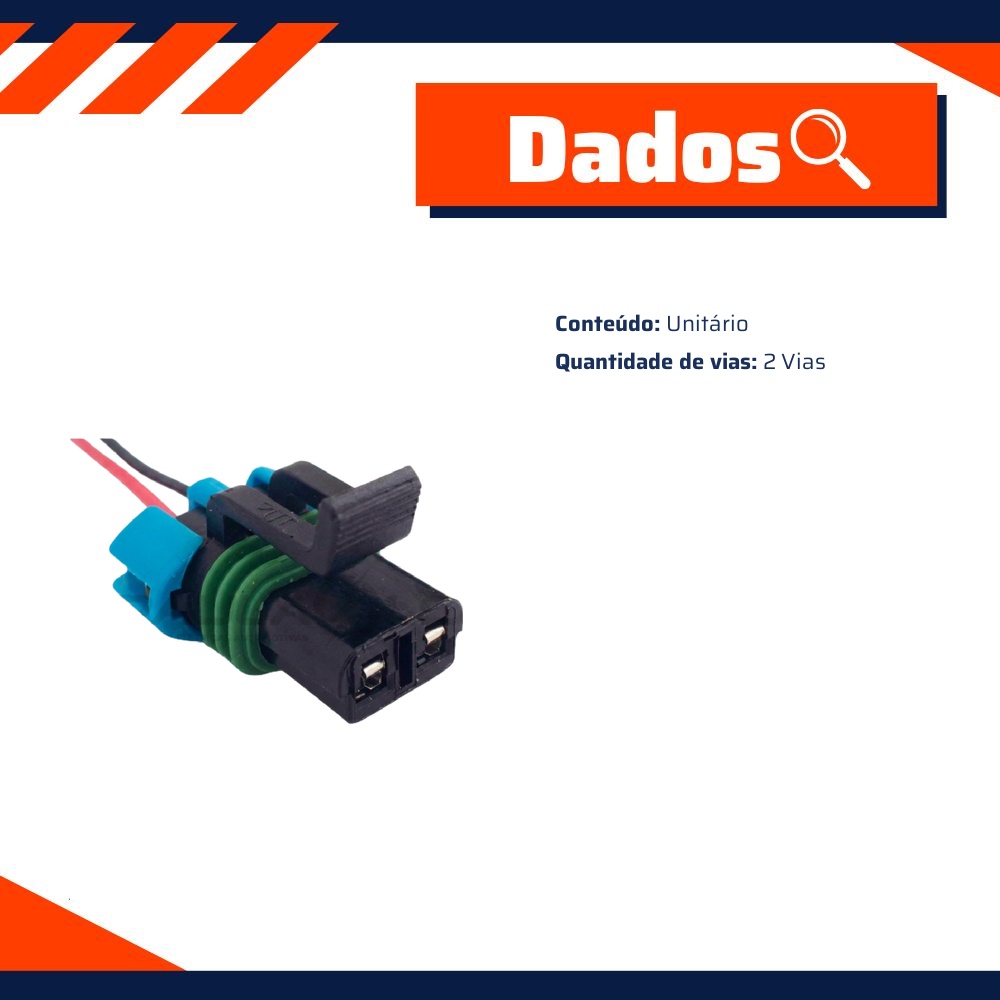 Chicote Conector 2 Vias - DPaula - DP2.5012