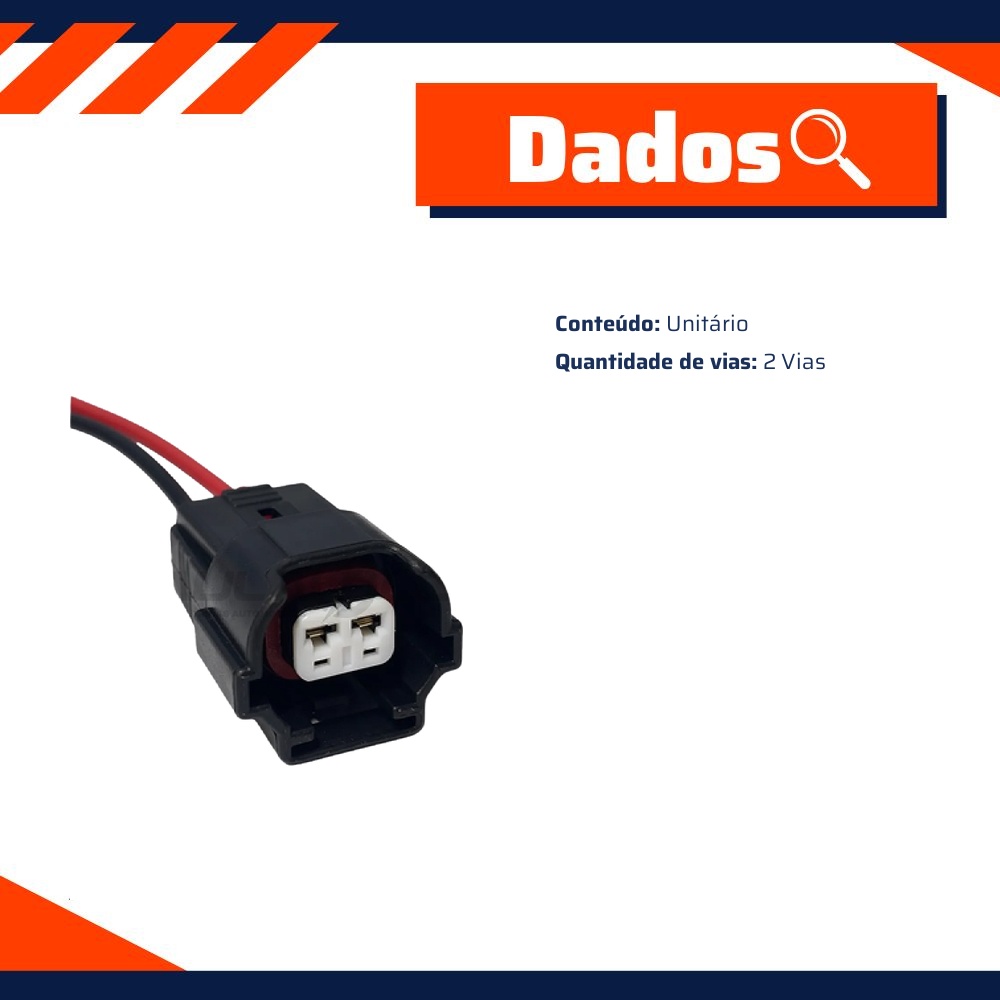 Chicote Conector 2 Vias - DPaula - DP2.5277