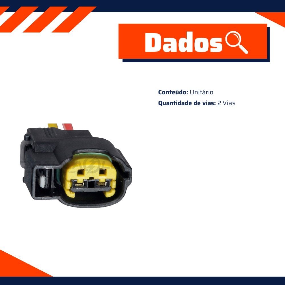 Chicote Conector 2 Vias - DPaula - DP2.5377