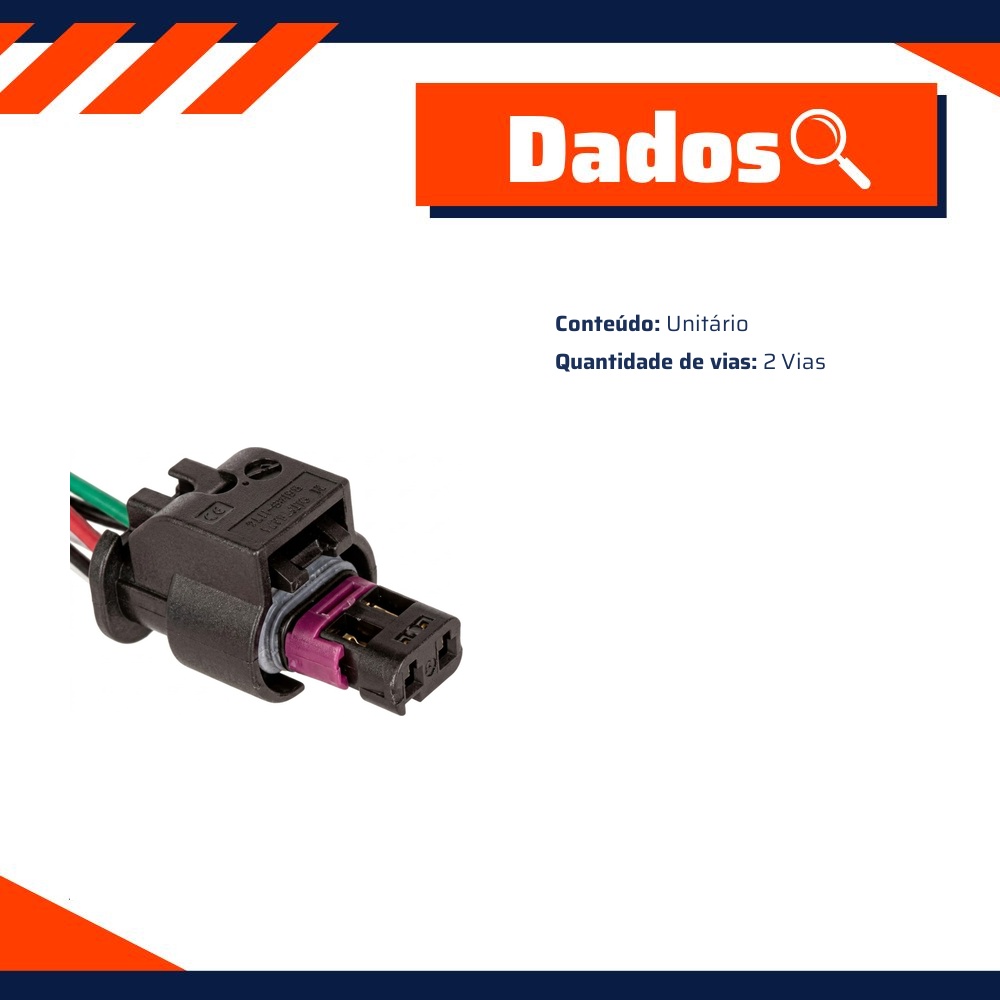 Chicote Conector 2 Vias - DPaula - DP2.5620
