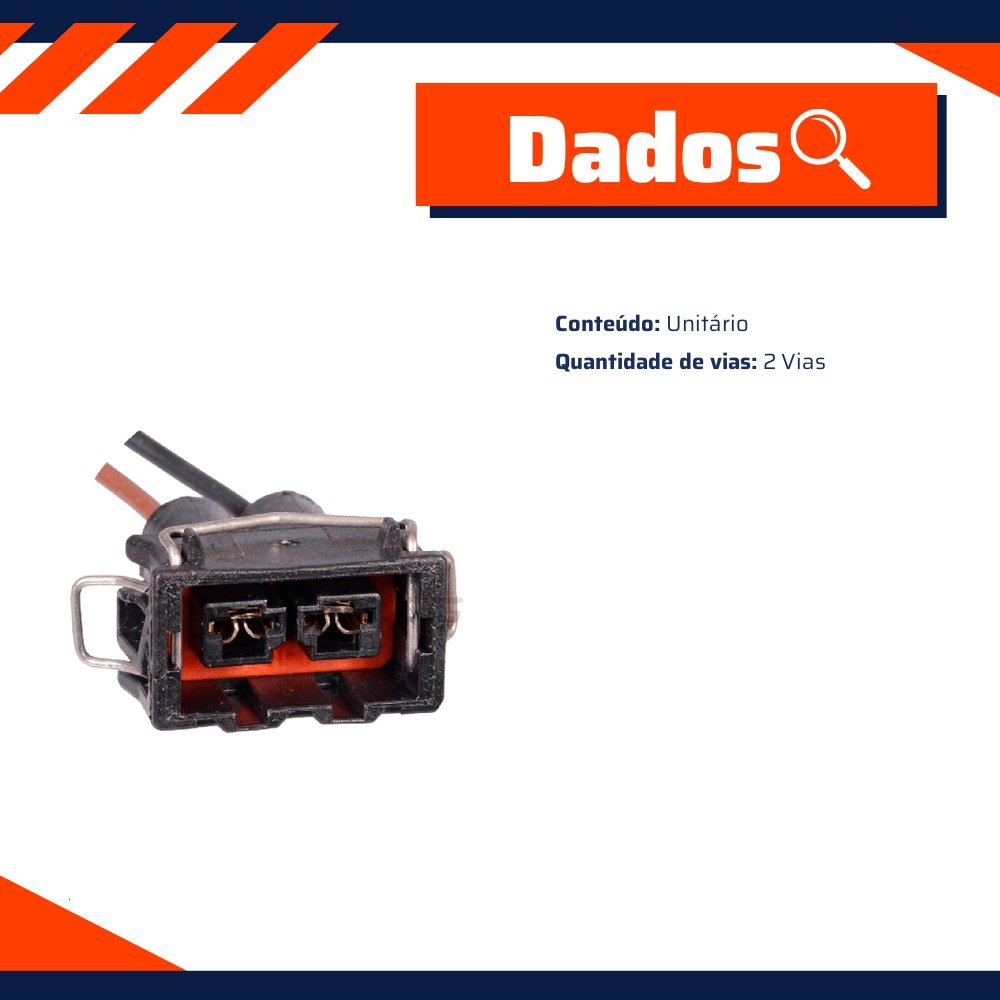 Chicote Conector 2 Vias - DPaula - DP2.5760