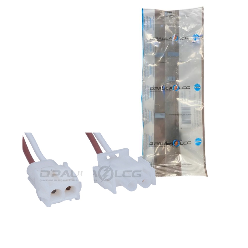 Conector com Chicote 2 Vias - DPaula - DP2.7552