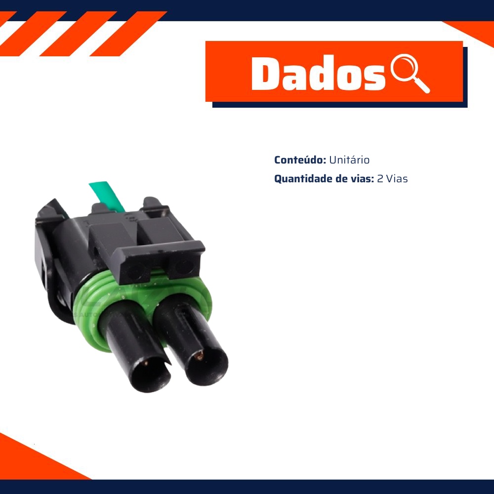 Chicote Conector 2 Vias - DPaula - DP2.7656
