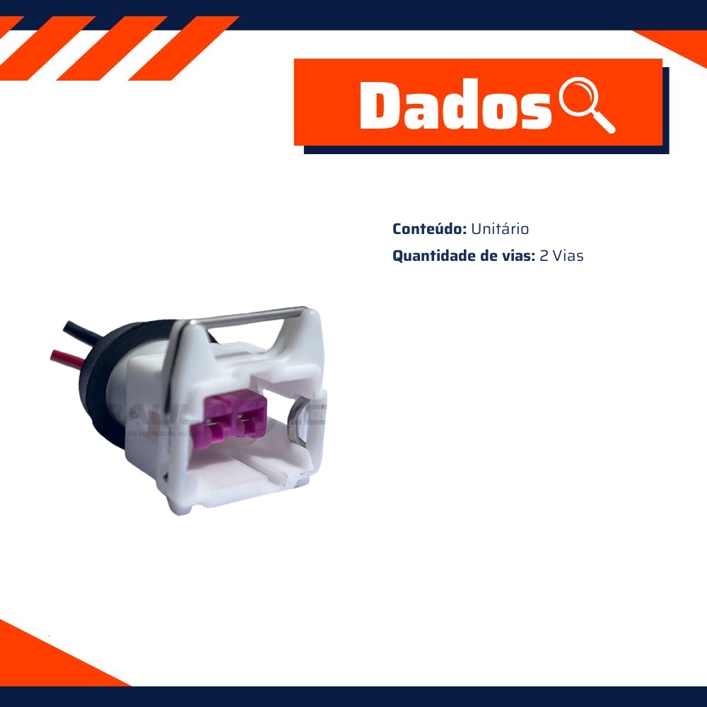 Chicote Conector 2 Vias - DPaula - DP2.7679