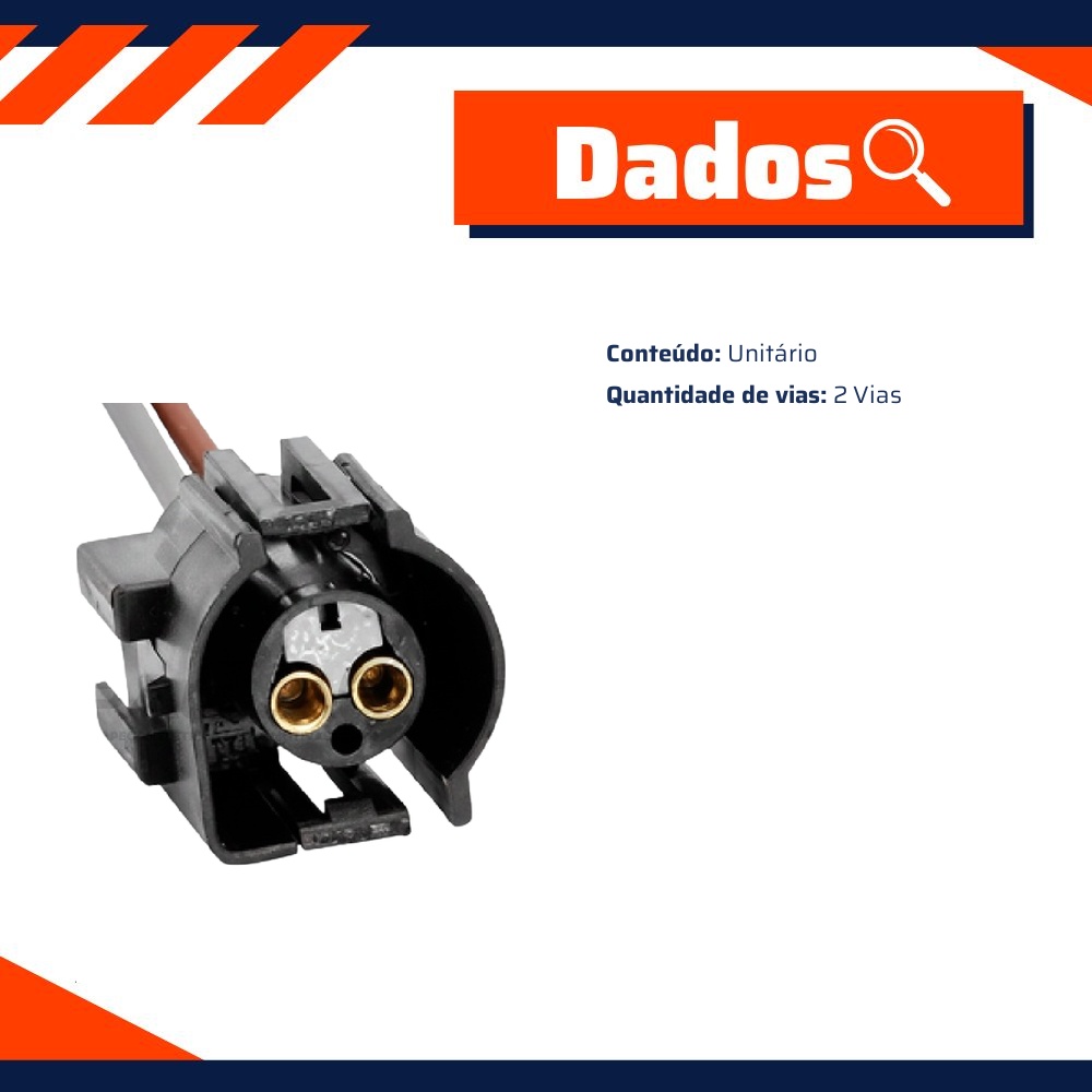 Chicote Conector 2 Vias - DPaula - DP2.7772