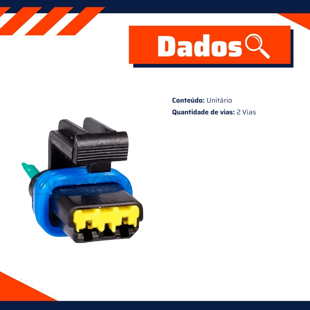 Chicote Conector 2 Vias - DPaula - DP2.7993