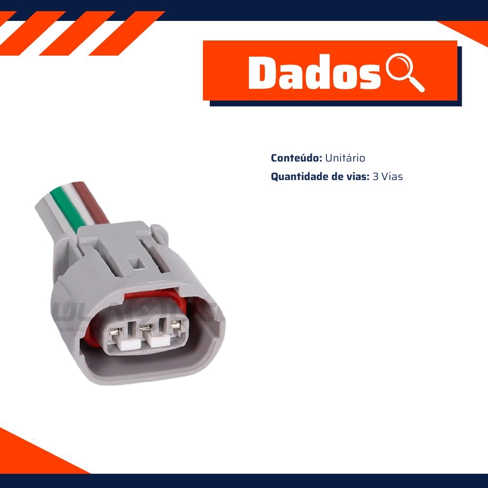 Chicote Conector 3 Vias - DPaula - DP3.5991