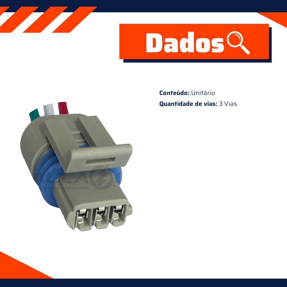 Chicote Conector 3 Vias - DPaula - DP3.7778