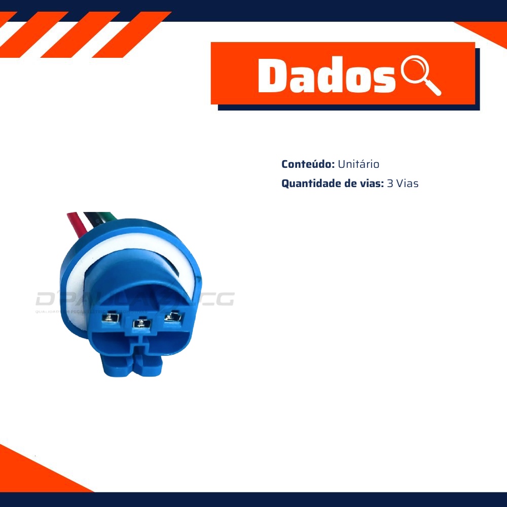 Chicote Conector 3 Vias - DPaula - DP3.7787