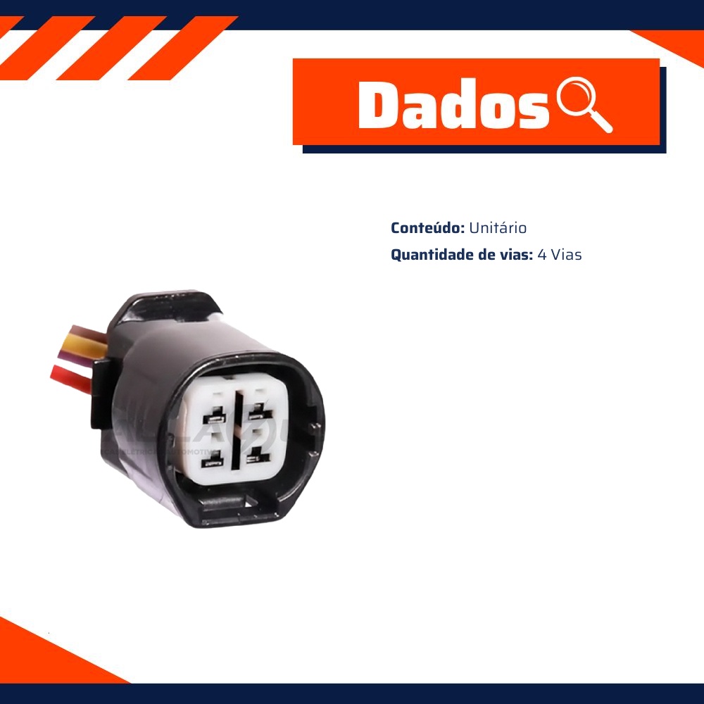 Chicote Conector 4 Vias - DPaula - DP4.5165
