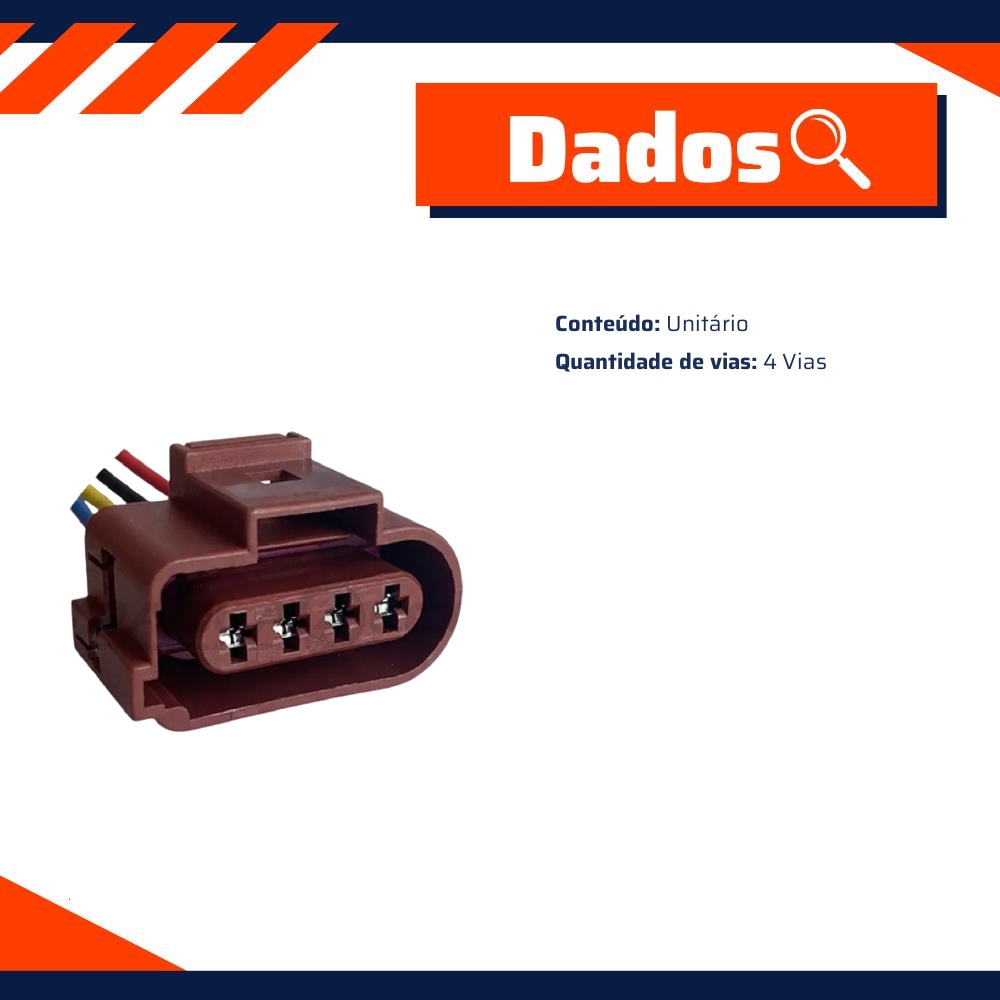 Chicote Conector 4 Vias - DPaula - DP4.5928