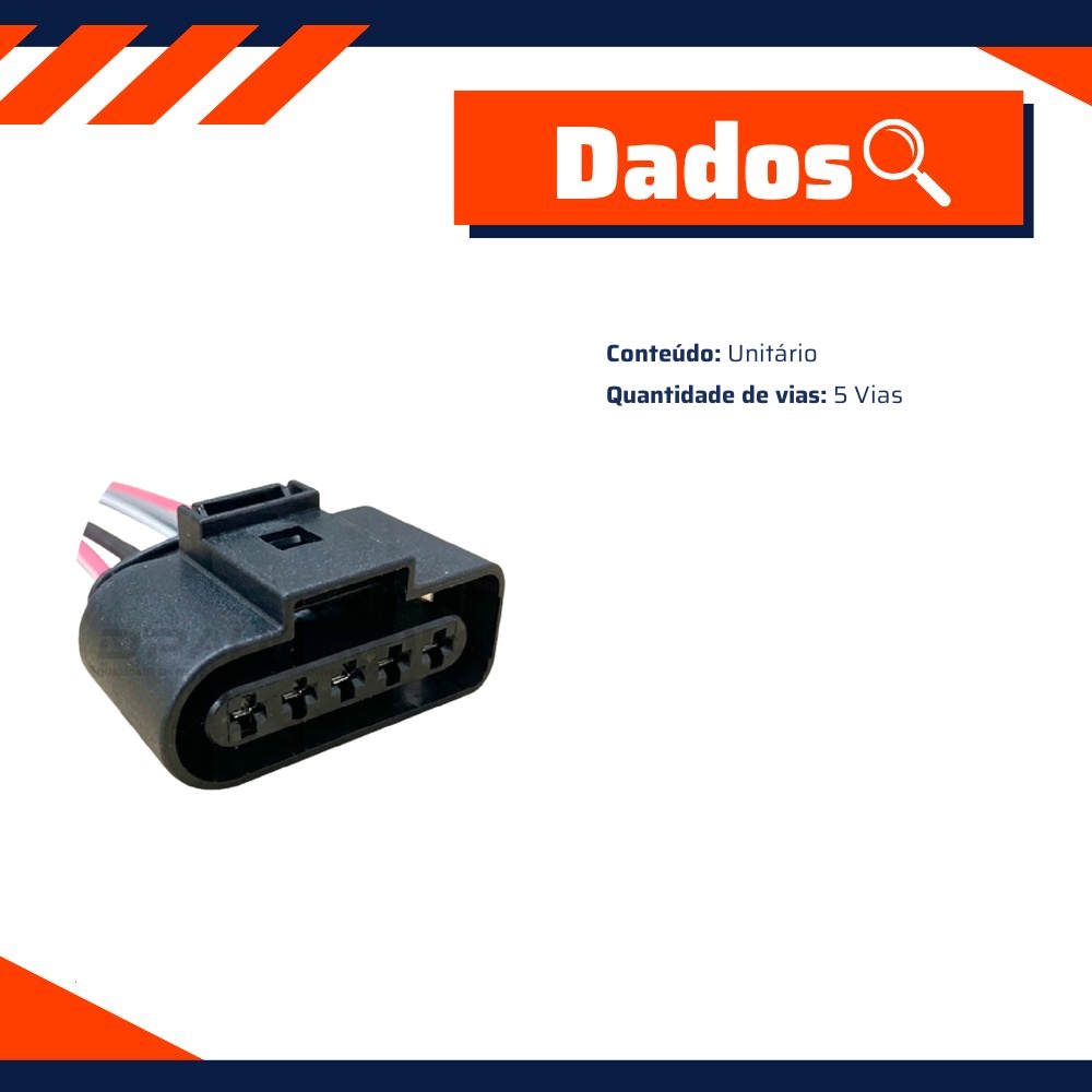 Chicote Conector 5 Vias - DPaula - DP5.5434