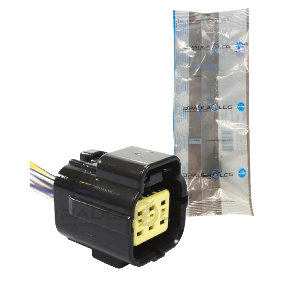 Conector com Chicote 6 Vias - DPaula - DP6.7896