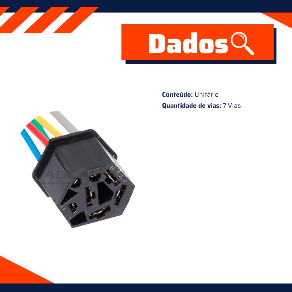 Chicote Conector 7 Vias - DPaula - DP7.5180