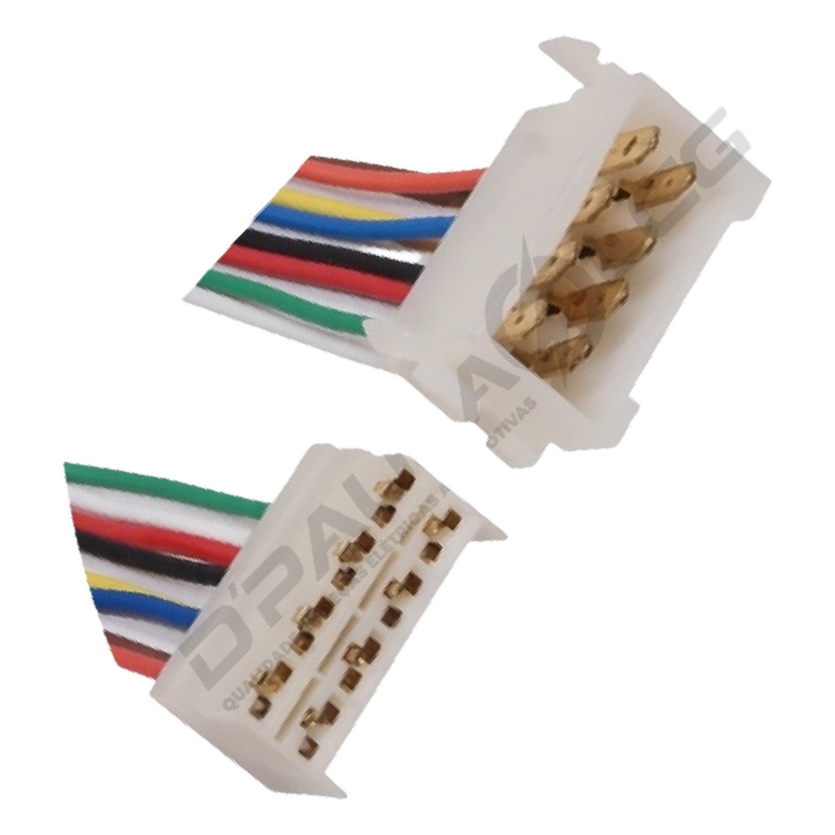 Conector com Chicote 8 Vias - DPaula - DP8.7508
