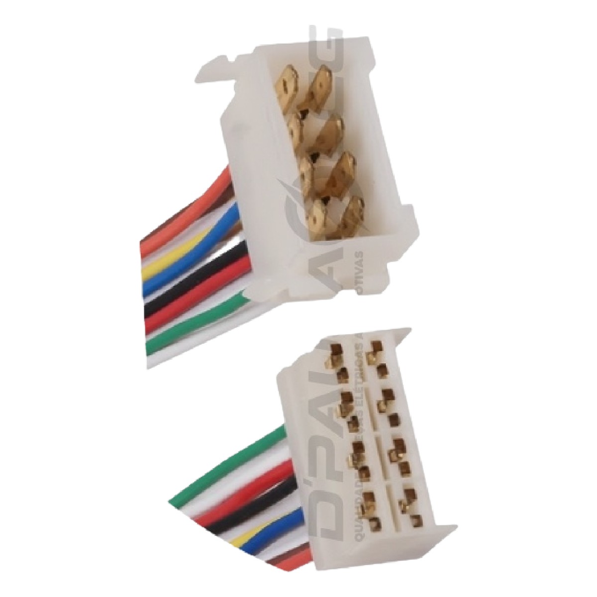 Conector com Chicote 8 Vias - DPaula - DP8.7508