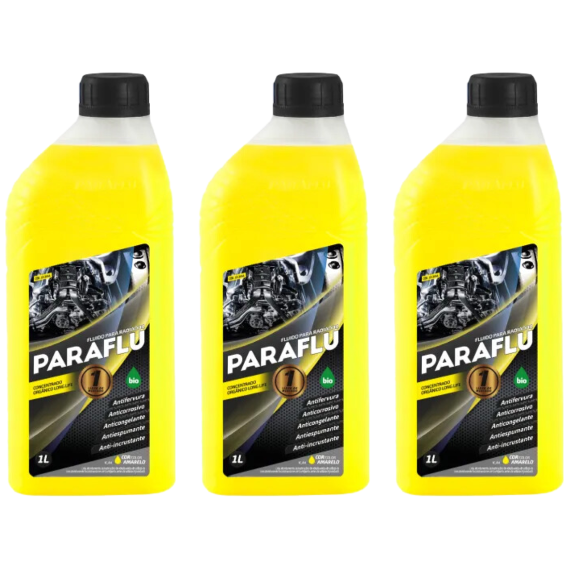 Aditivo 3L Concentrado Radiador Amarelo Paraflu Bio Orgânico
