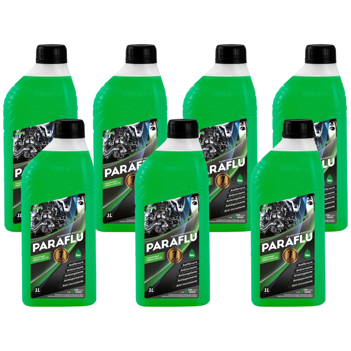 Aditivo 7L Concentrado Radiador Verde Paraflu Bio Híbrido