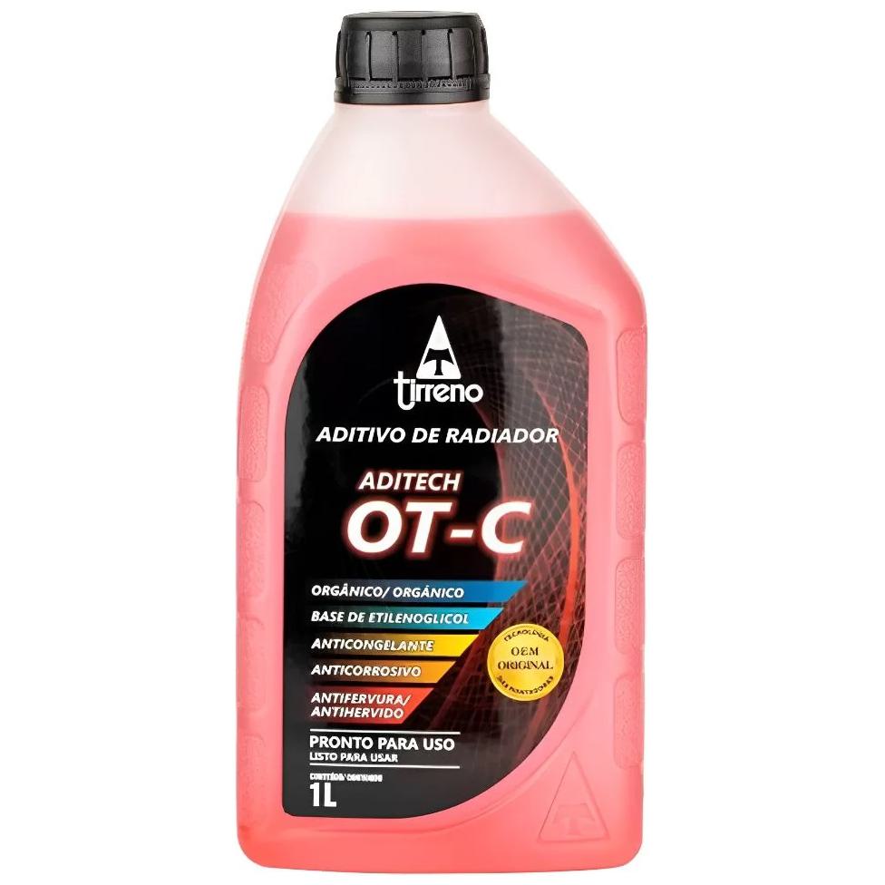 Aditivo para Radiador Laranja Aditech OT-C Orgânico Pronto para Uso 1 Litro - Tirreno - FLU/DS/296FU1