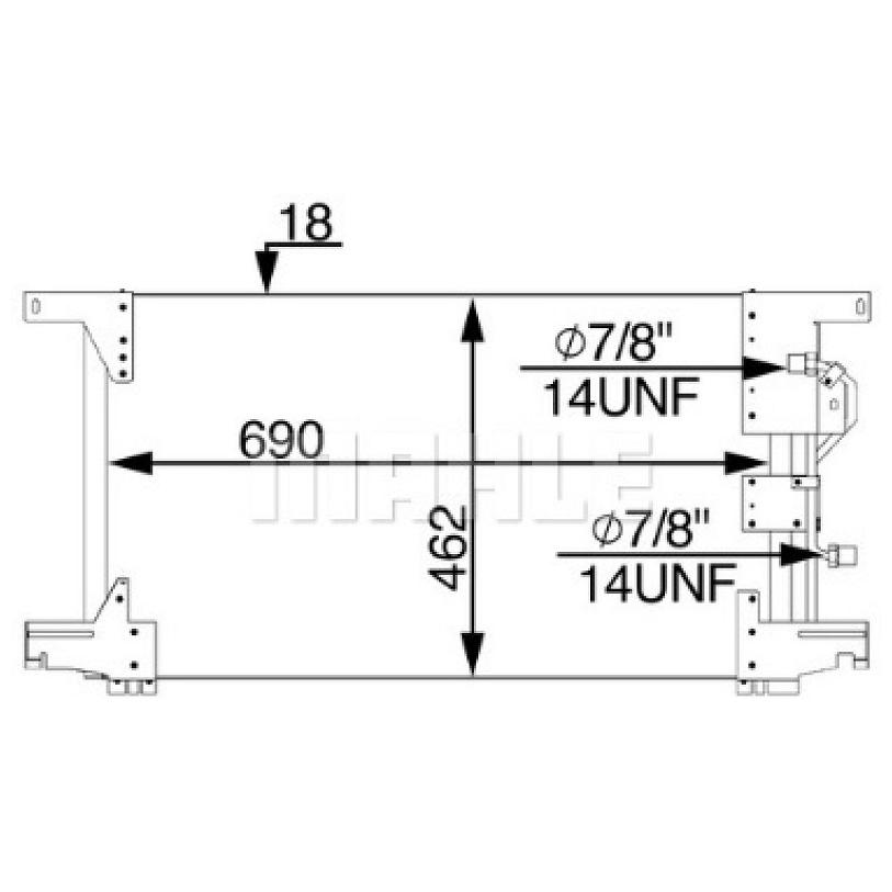 Condensador - Mahle Behr - AC 283 000P