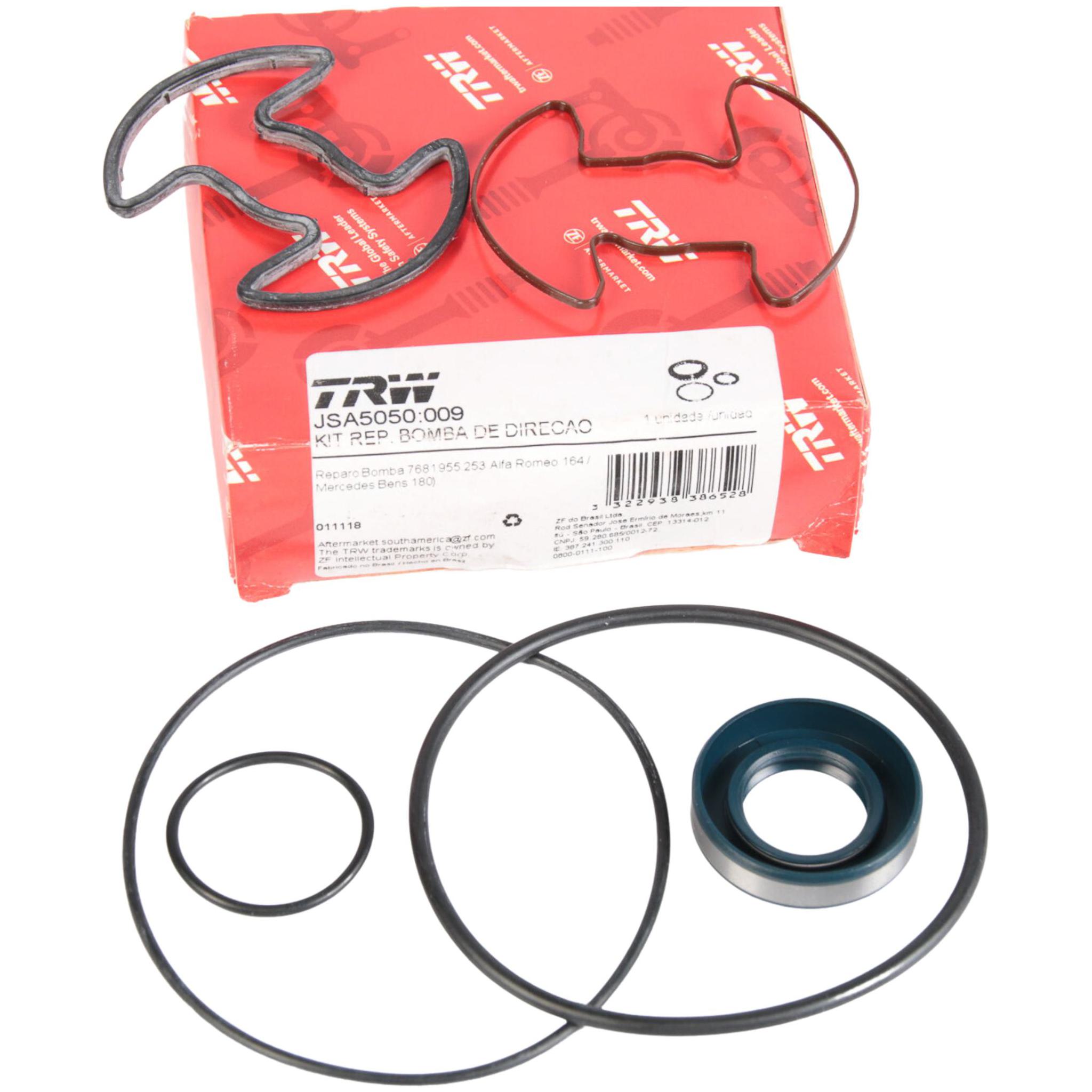 Juntas Reparo Bomba Direção Zf 7681955253 para Alfa Romeo 164 e Mercedes-Benz MB 180 - TRW - JSA5050