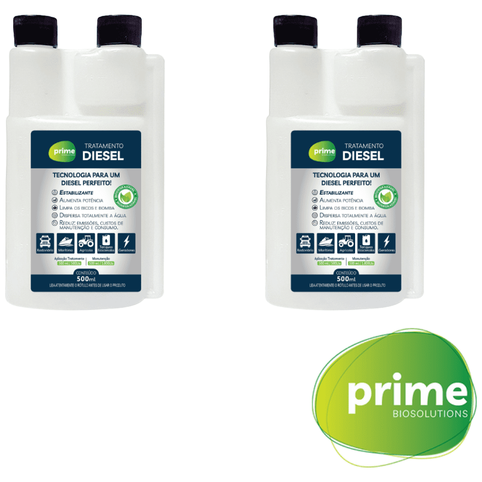 Kit 2 Uni Aditivo De Tratamento Para Diesel Prime Biosolutions