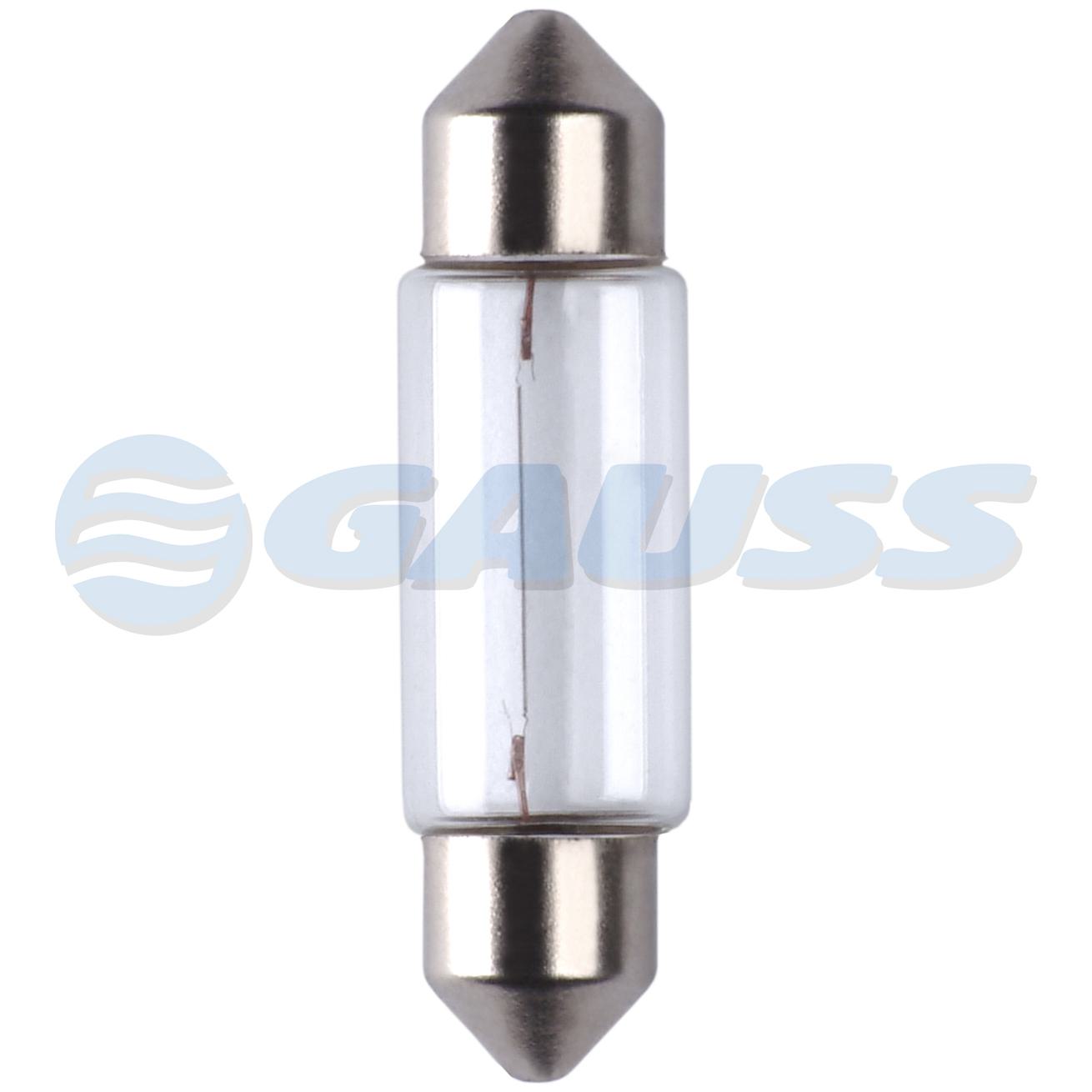 Lâmpada Torpedo C5W 24V - Gauss - GL6418A