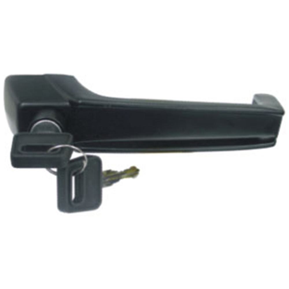 Maçaneta Externa C/ Botão - Porta Dianteira - Esquerdo - Preto - C/Chave - Universal - 71901