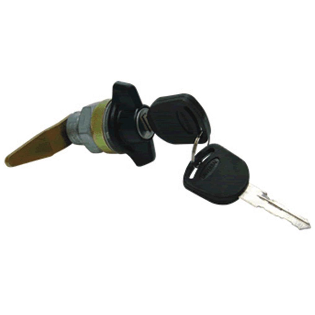 Maçaneta Externa S/ Puxador - Porta Lateral - Preto - C/Chave - Universal - 60550