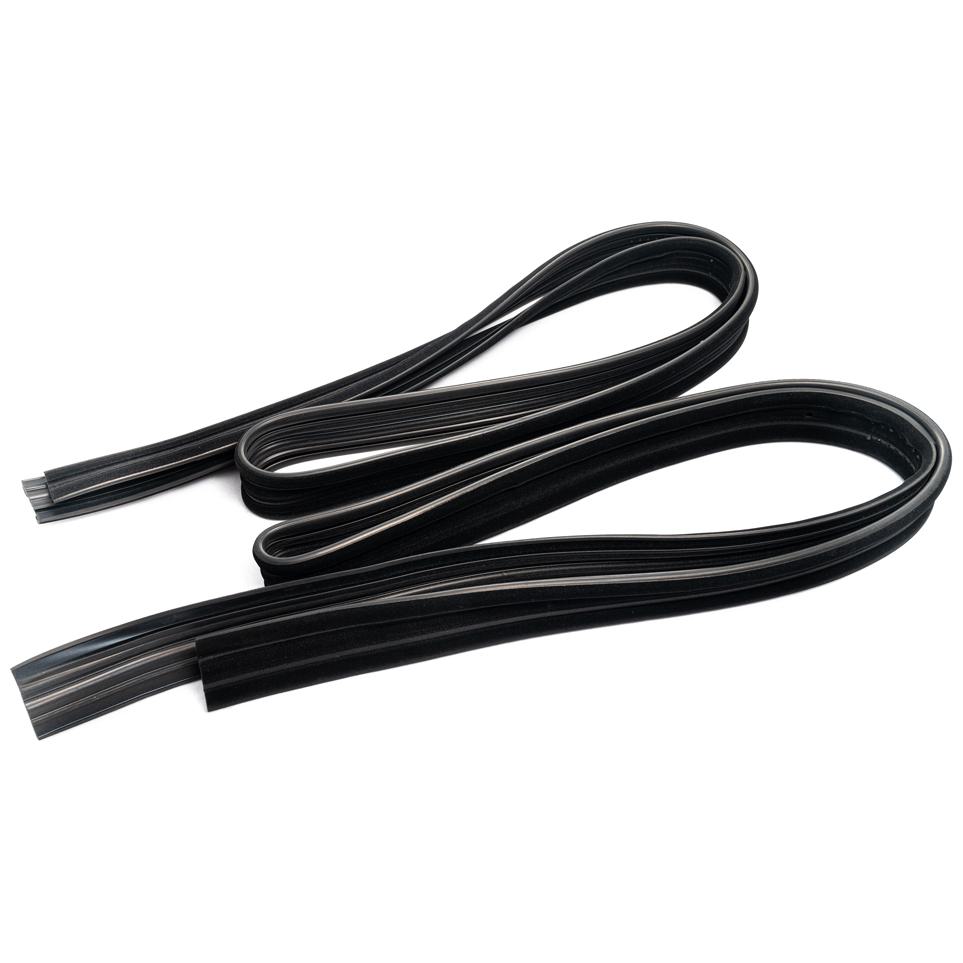 Par de Canaletas da Porta para Ford Courier - Uniflex - 38638