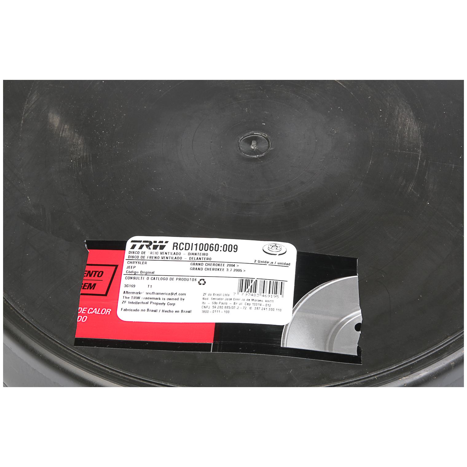 Par Disco de Freio Dianteiro para Jeep Grand Cherokee - TRW - RCDI10060
