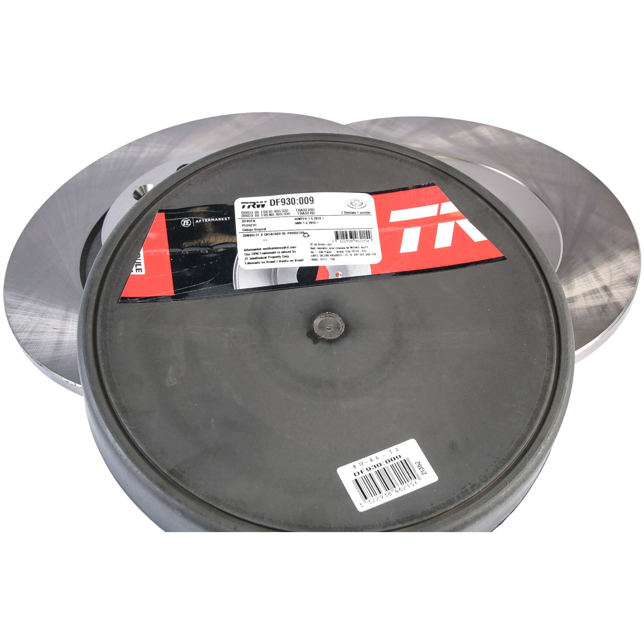 Par Disco de Freio Traseiro - TRW - DF930