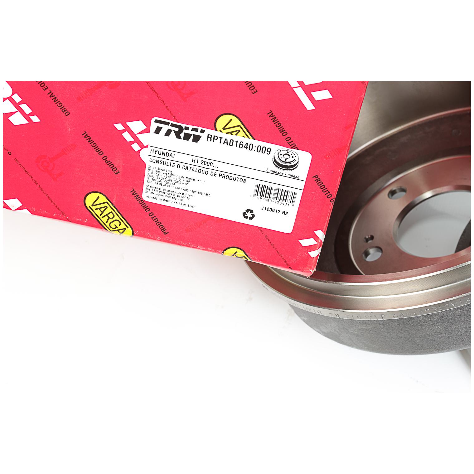 Par Tambor de Freio Traseiro para Hyundai H 100 e H-1 STAREX - TRW - RPTA01640