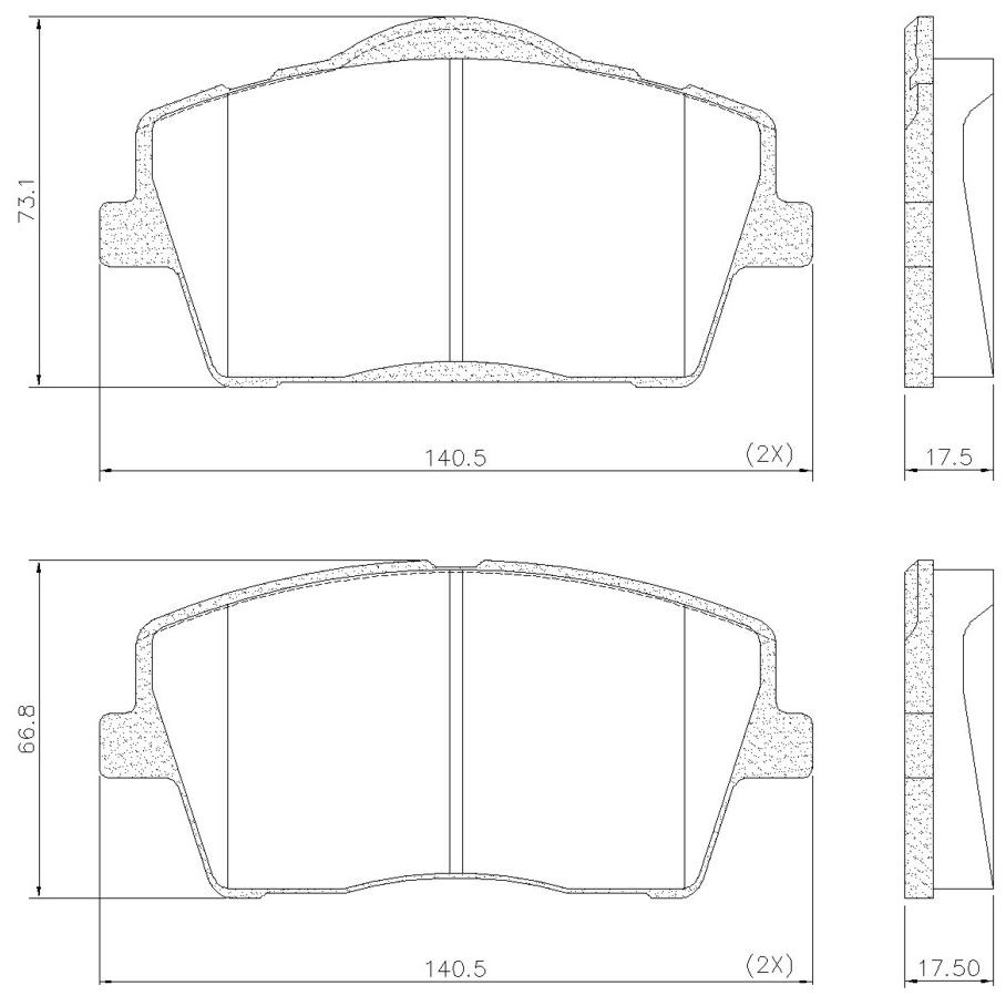 Pastilha de Freio Dianteira para Volvo XC40 - Fras-le - PD/2213